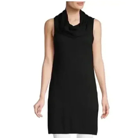 Alice + Olivia Sweaters - NWT Alice + Olivia Wool and Cashmere Cowl Neck Long Sweater in Black